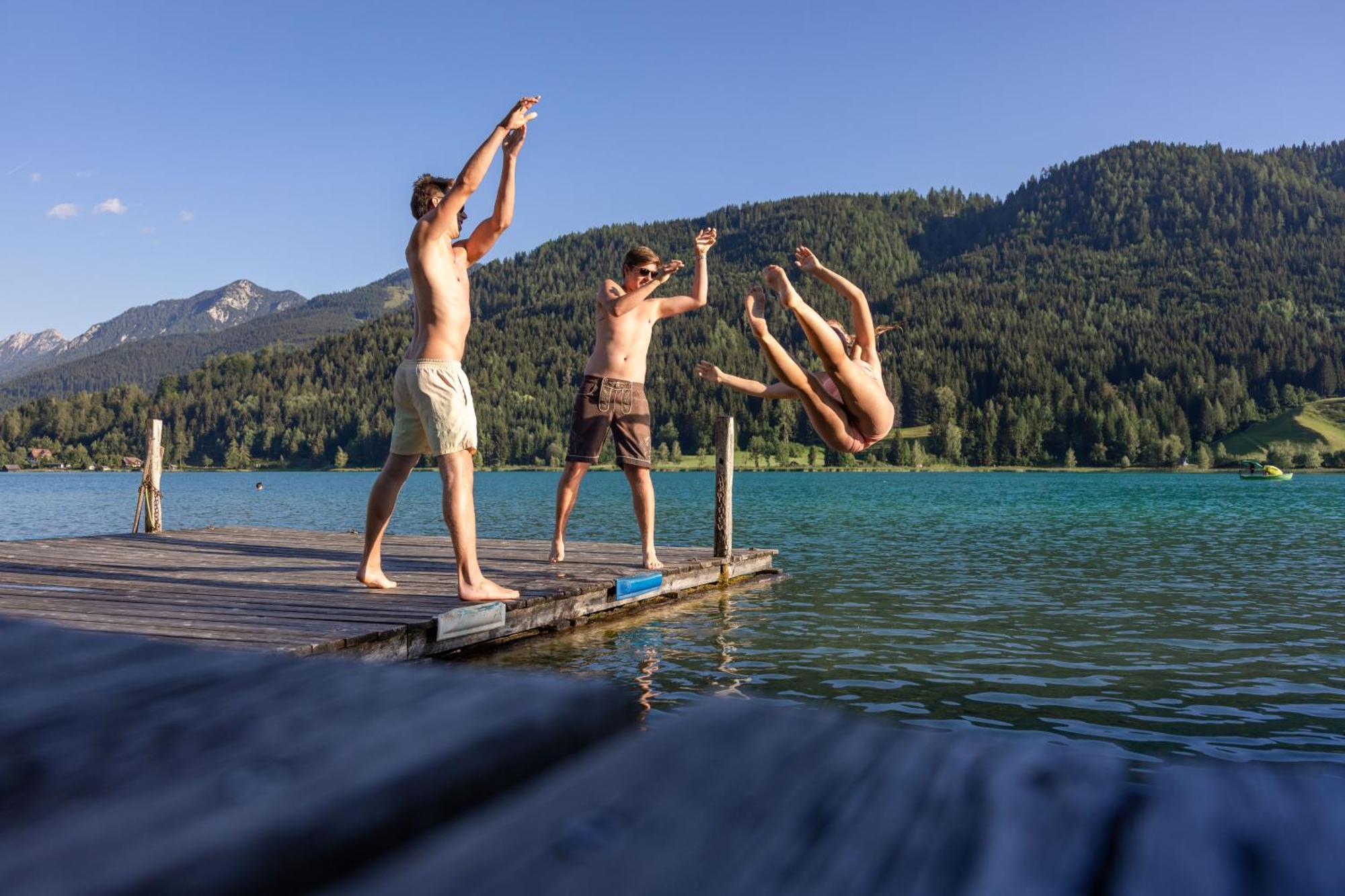 Ferienhof Hoffmann Hotel Weissensee Bagian luar foto